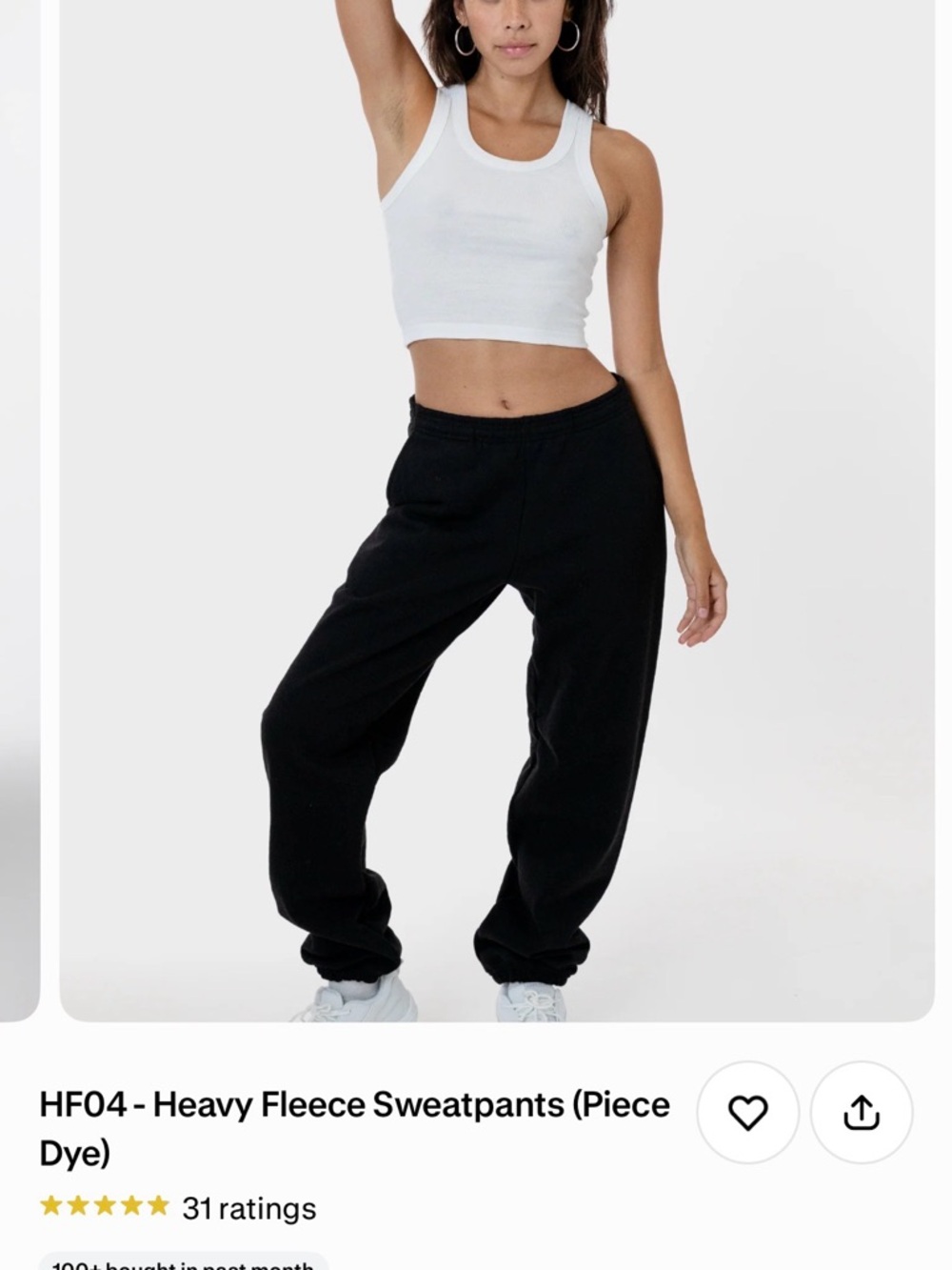 Los Angeles Apparel Heavy Fleece Sweatpants in Navy